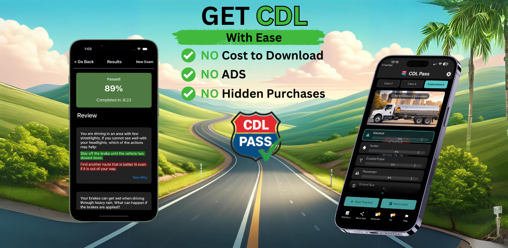CDL Pass Mobile App Promotional Image